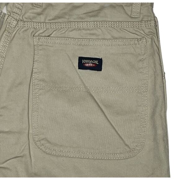 Vintage Jordache Original 11/12 Woman’s Denim Shorts Pebble Khaki High Waist New - Picture 4 of 13